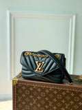 M20687 New Wave black 21cm COWHIDE REAL LEATHER discount