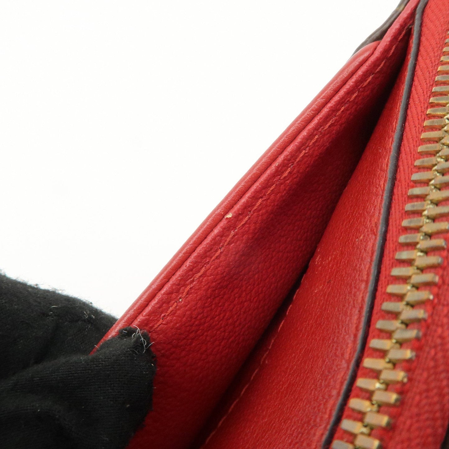 Louis Vuitton Monogram Pallas Beauty Case Brown Red M64123