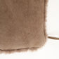 CHANEL Nubuck Fur Leather Shoulder Bag Hand Bag Beige