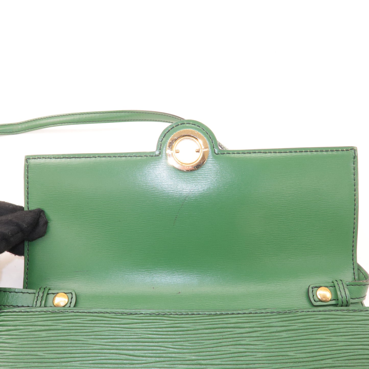 Louis Vuitton Epi Pochette Arche Shoulder Bag Borneo Green M52574