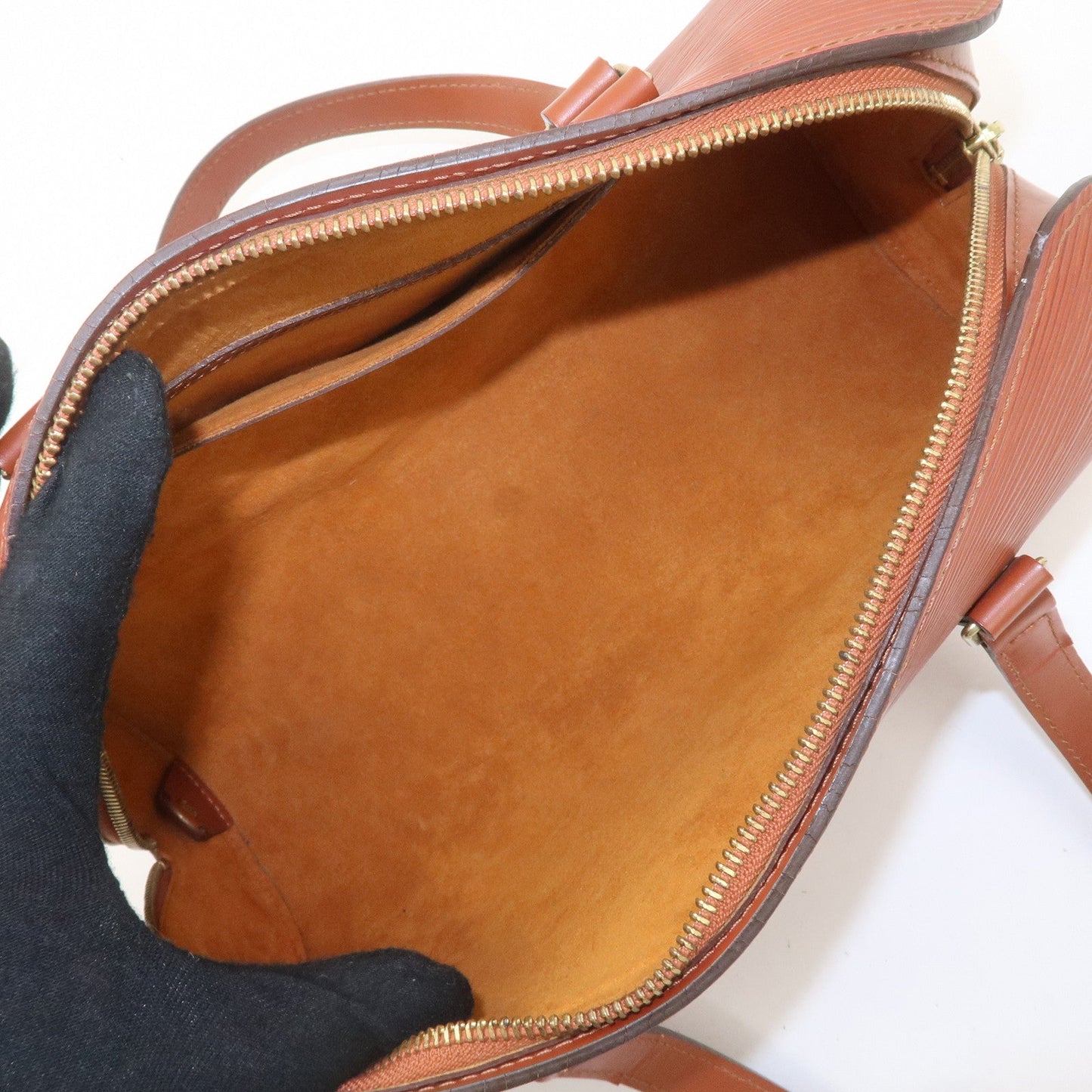 Louis Vuitton Epi Soufflot Shoulder Bag Kenya Brown M52223