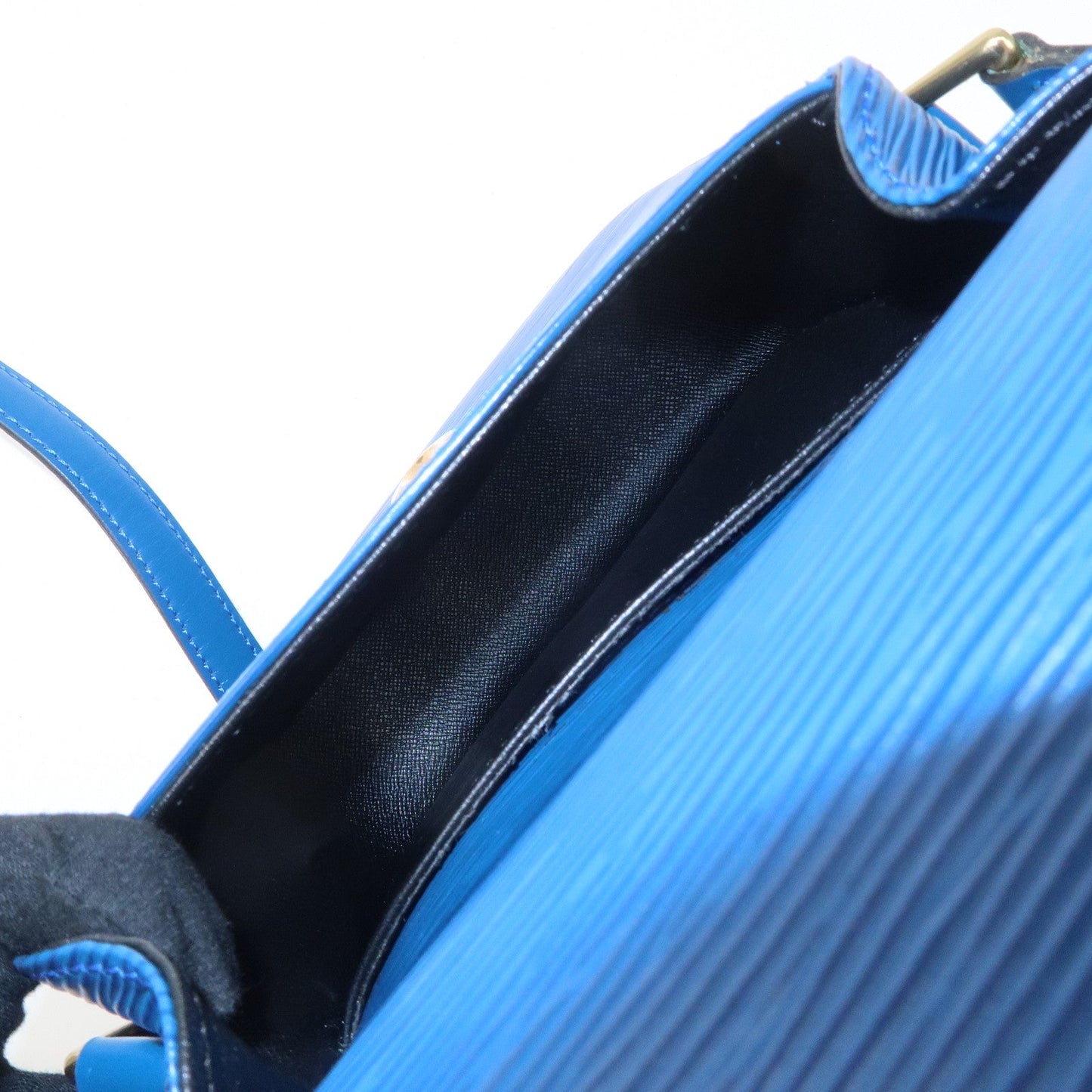 Louis Vuitton Epi Mini Saint Cloud Shoulder Bag Blue M52215