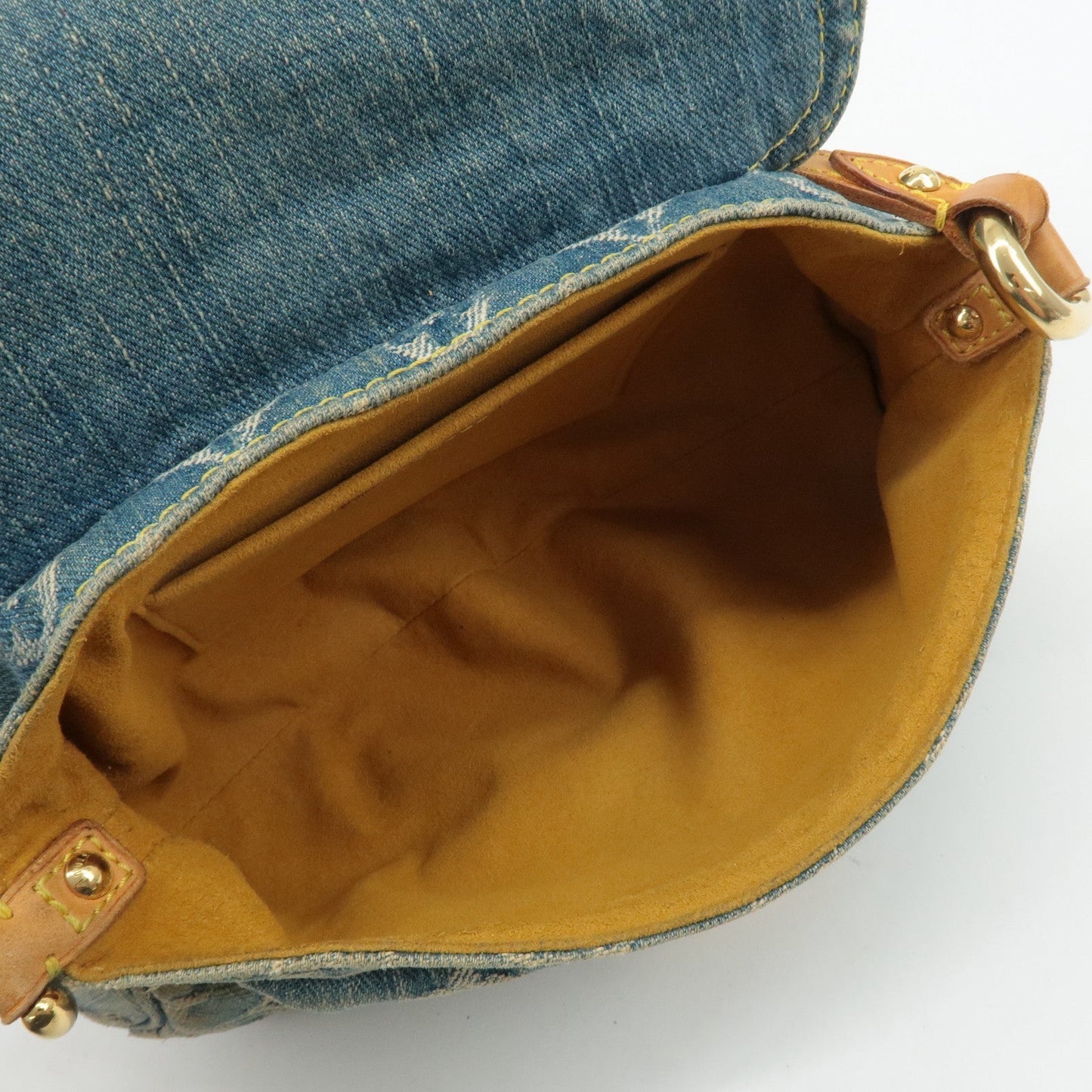 Louis Vuitton Monogram Denim Mini Pleaty Shoulder Bag M95050