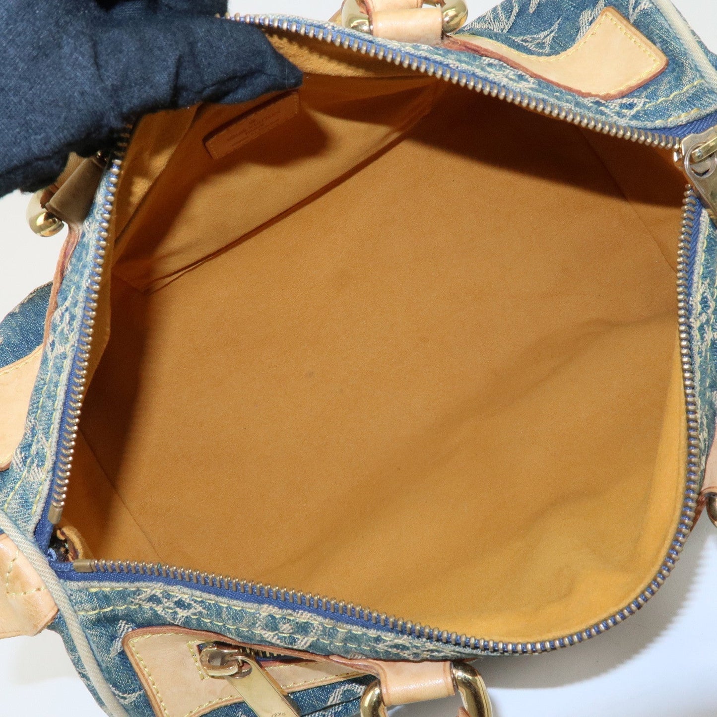 Louis Vuitton Monogram Denim Neo Speedy Boston Bag Blue M95019