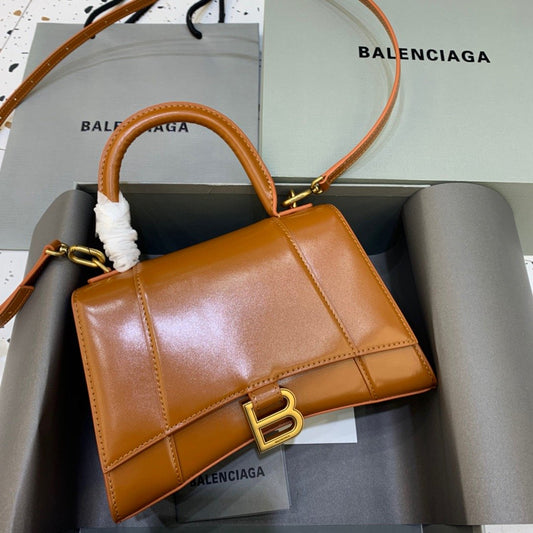 BLN-Ciaga Hourglass Small Handbag In Brown, For Women,  Bags 9in/23cm