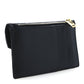 Saint Laurent Grain De Poudre Matelasse Chevron Monogram Compact Wallet Black