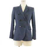 Gucci Double Breasted 100% Linen Jacket