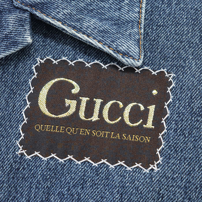 Gucci QUELLE QU'EN SOIT LA SAISON Denim Jacket Cotton Outerwear