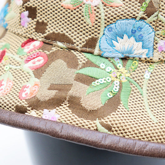 Gucci Giant GG Bucket Hat Cotton Blend Bucket Hat