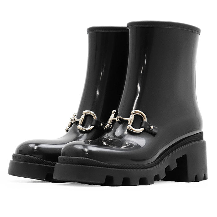 Gucci Horsebit Snake Sole Rain Boots Rubber Boots