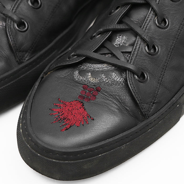 Gucci Dragon Embroidery Leather Sneaker