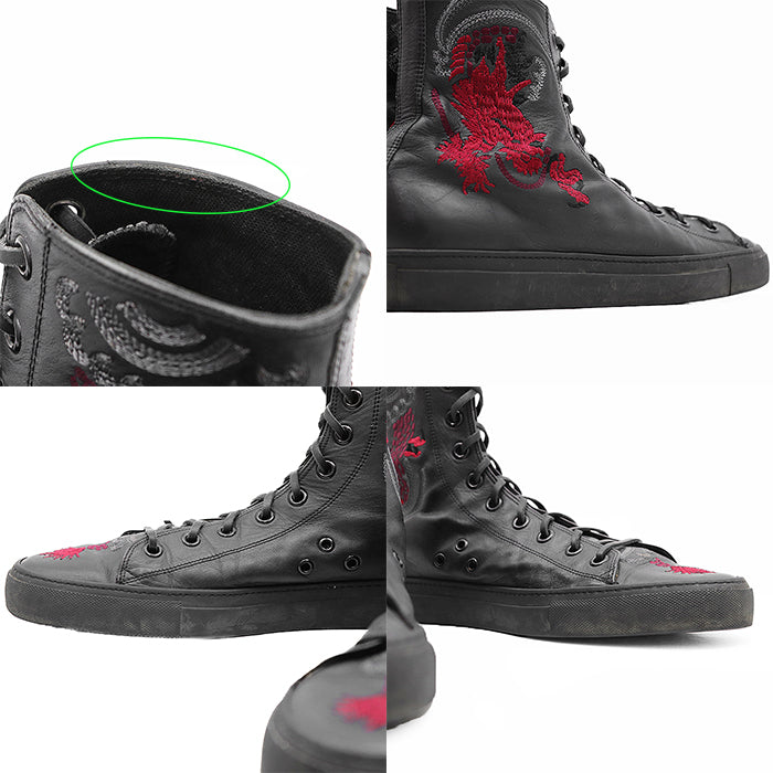 Gucci Dragon Embroidery Leather Sneaker
