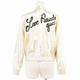 Gucci Love Parade Metallic Lamb Leather Jacket