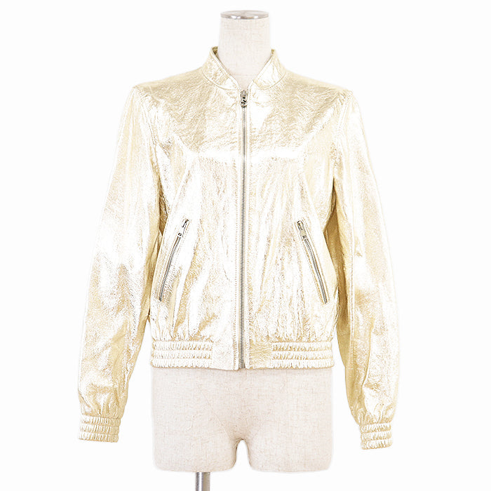 Gucci Love Parade Metallic Lamb Leather Jacket