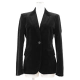 Gucci Velour Cotton Blend Tailored Jacket