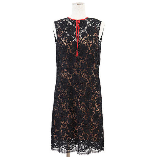 Gucci Flower Full Lace Cotton Blend Dress