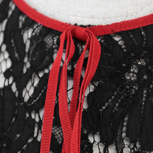 Gucci Flower Full Lace Cotton Blend Dress