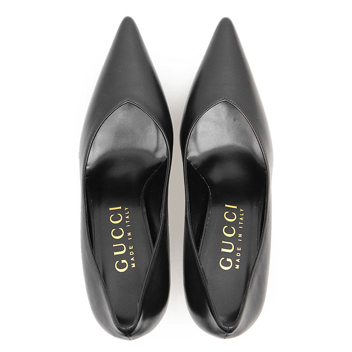 Gucci NAPPA CHARLOTTE NERO Nappa Leather Pumps