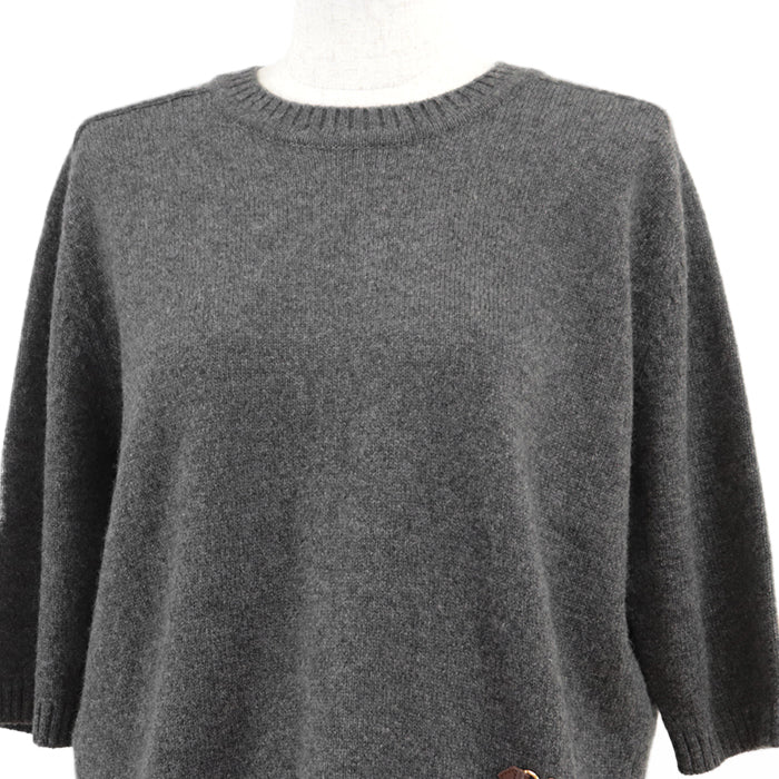 Gucci Horsebit Charm 100% Cashmere Knit Top