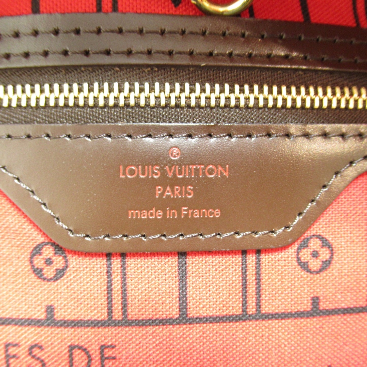 Louis Vuitton Neverfull MM Tote Bag PVC Coated Canvas