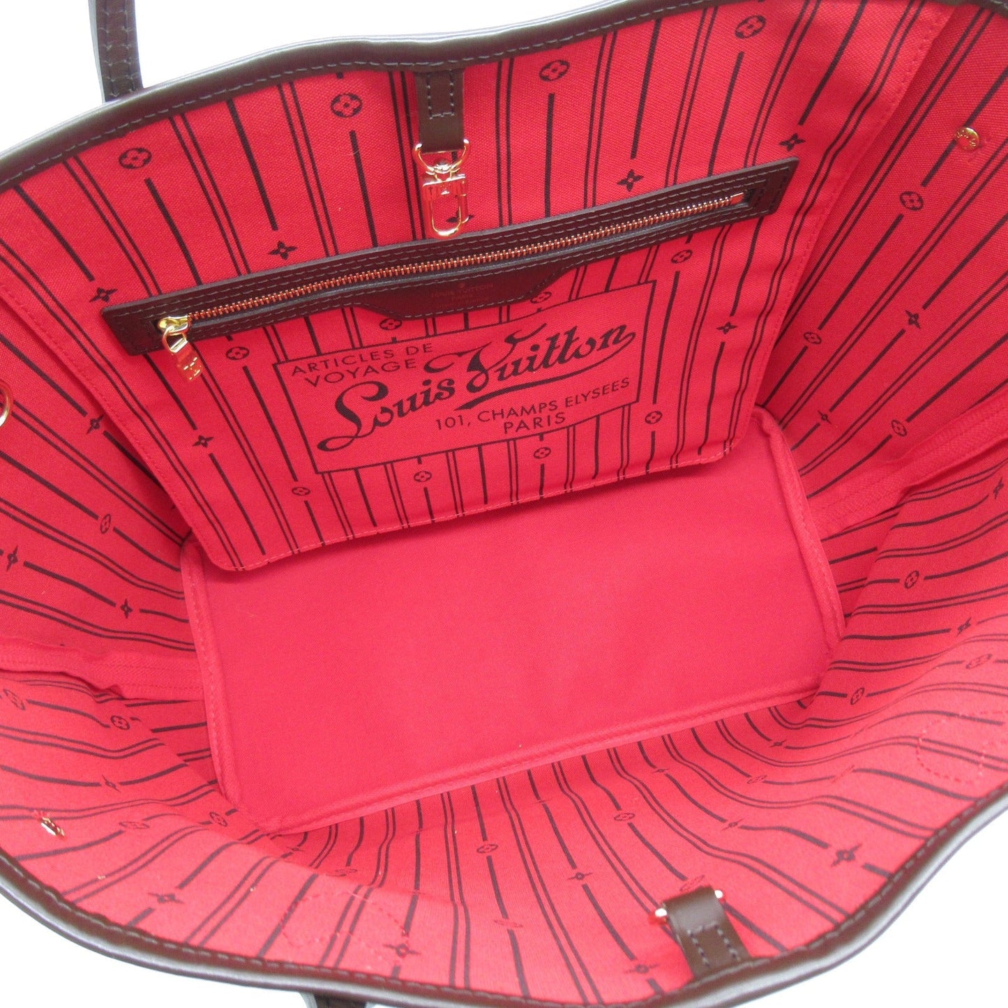 Louis Vuitton Neverfull MM Tote Bag PVC Coated Canvas