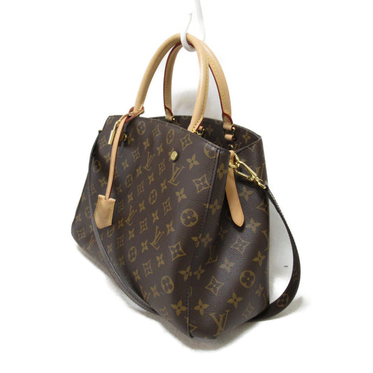 Louis Vuitton Montaigne MM Tote Bag Monogram Brown