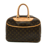Louis Vuitton Deauville Handbag PVC Coated Canvas Monogram