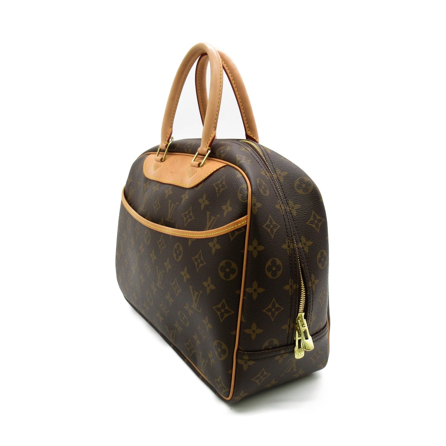 Louis Vuitton Deauville Handbag PVC Coated Canvas Monogram