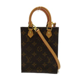 Louis Vuitton Petite Sac Plat Shoulder Bag Monogram Brown
