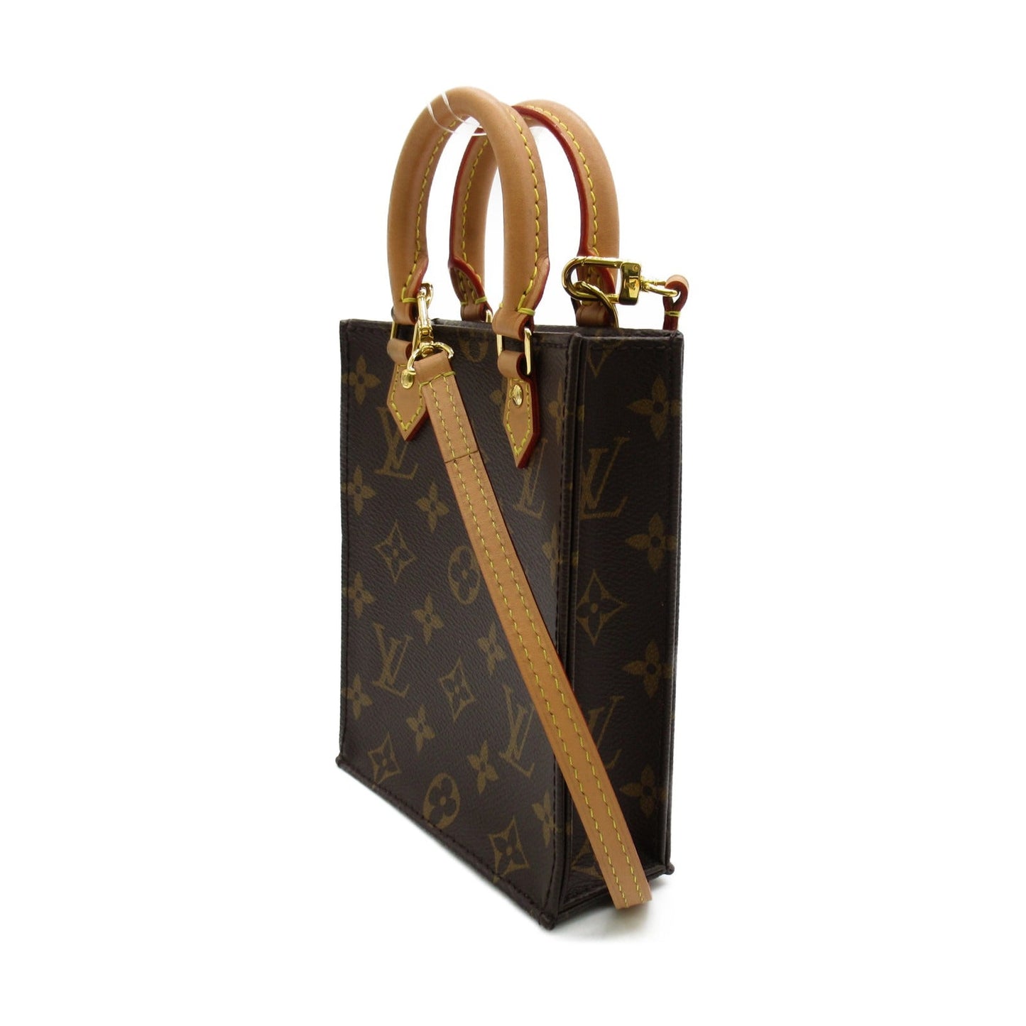 Louis Vuitton Petite Sac Plat Shoulder Bag Coated Canvas