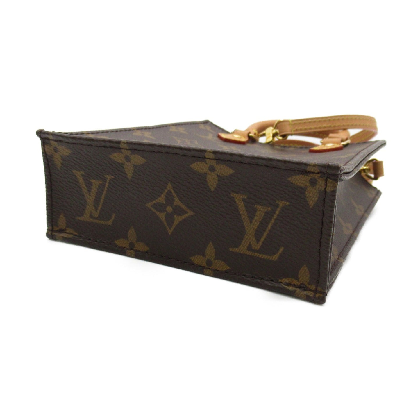 Louis Vuitton Petite Sac Plat Shoulder Bag Monogram Brown