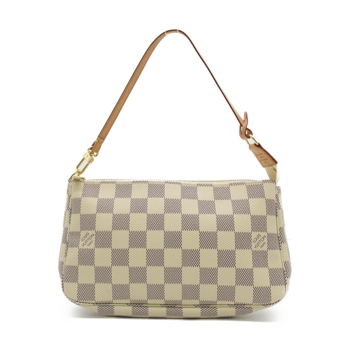 Louis Vuitton Pochette Accessoires Pouch Bag PVC Coated Canvas Damier Azur