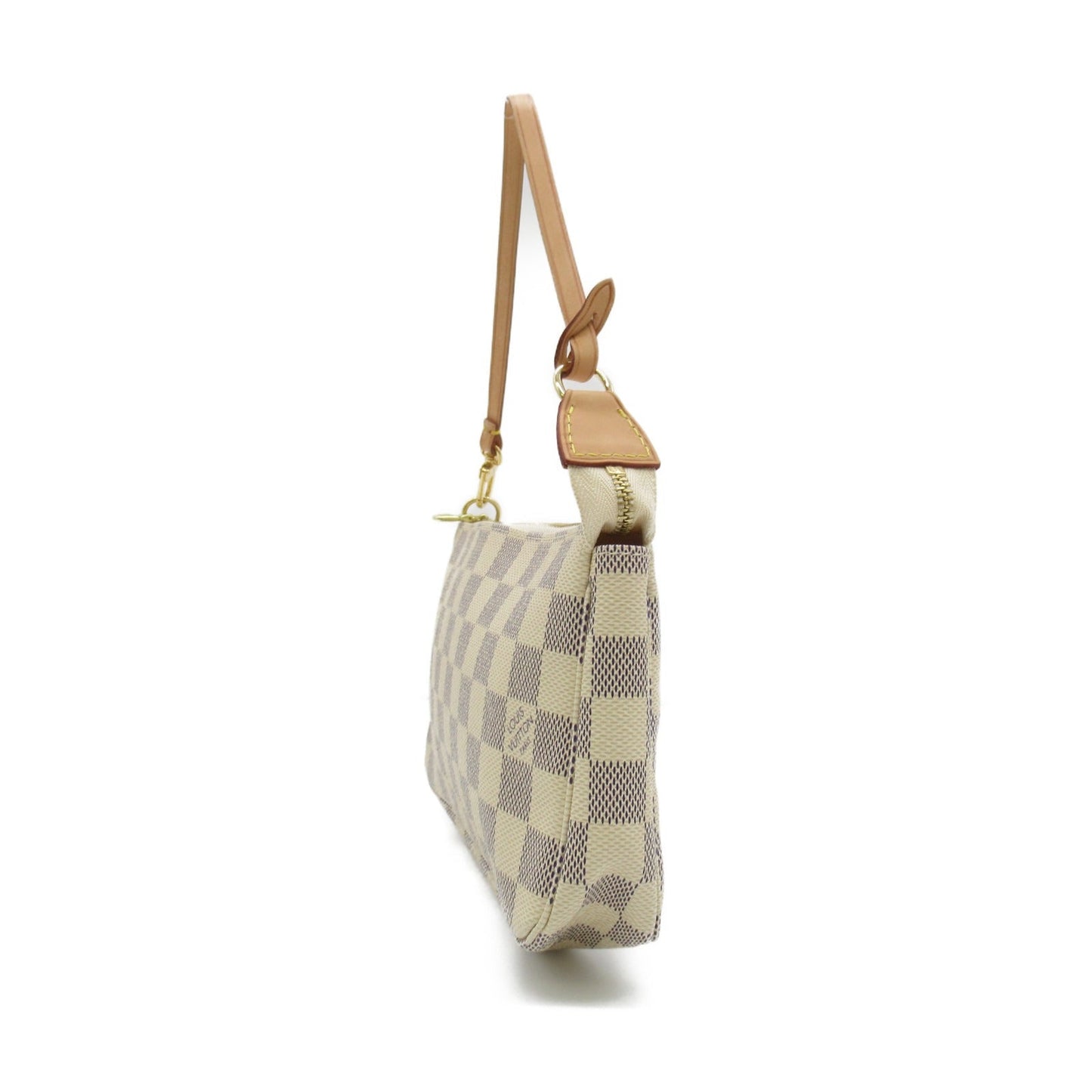 Louis Vuitton Pochette Accessoires Pouch Bag PVC Coated Canvas Damier Azur