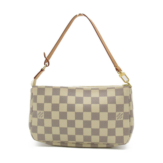 Louis Vuitton Pochette Accessoires Pouch Bag PVC Coated Canvas Damier Azur