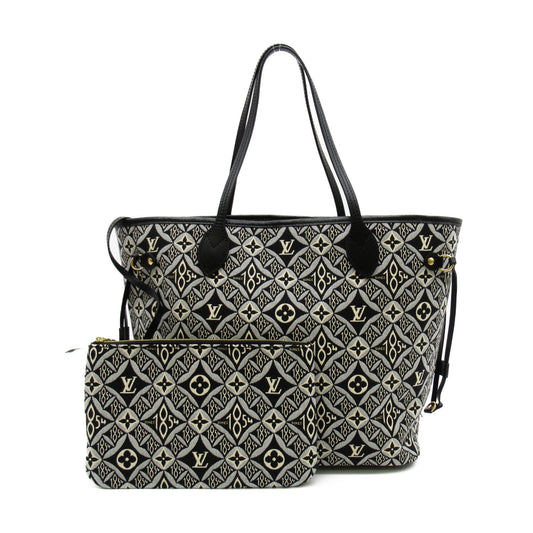 Louis Vuitton Neverfull MM Tote Bag Canvas Monogram Jacquard