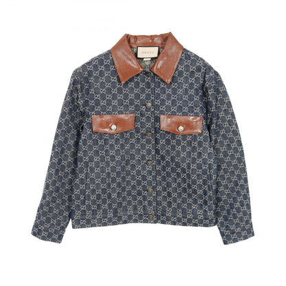 Gucci GG Pattern Denim Jacket Cotton Jacket