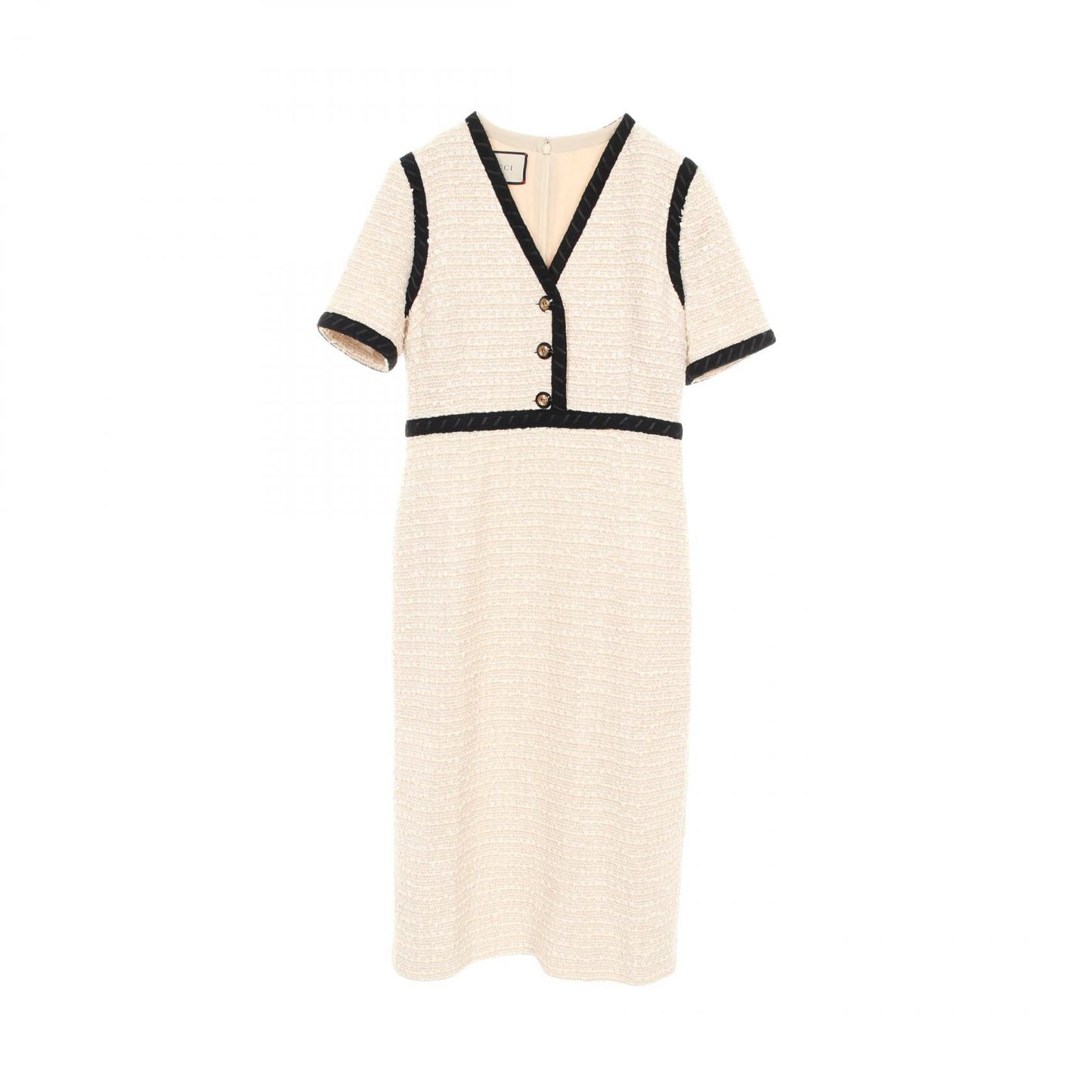 Gucci Interlocking G Button Cotton Dress