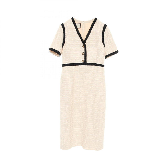 Gucci Interlocking G Button Cotton Dress