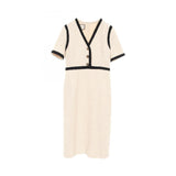 Gucci Interlocking G Button Cotton Dress
