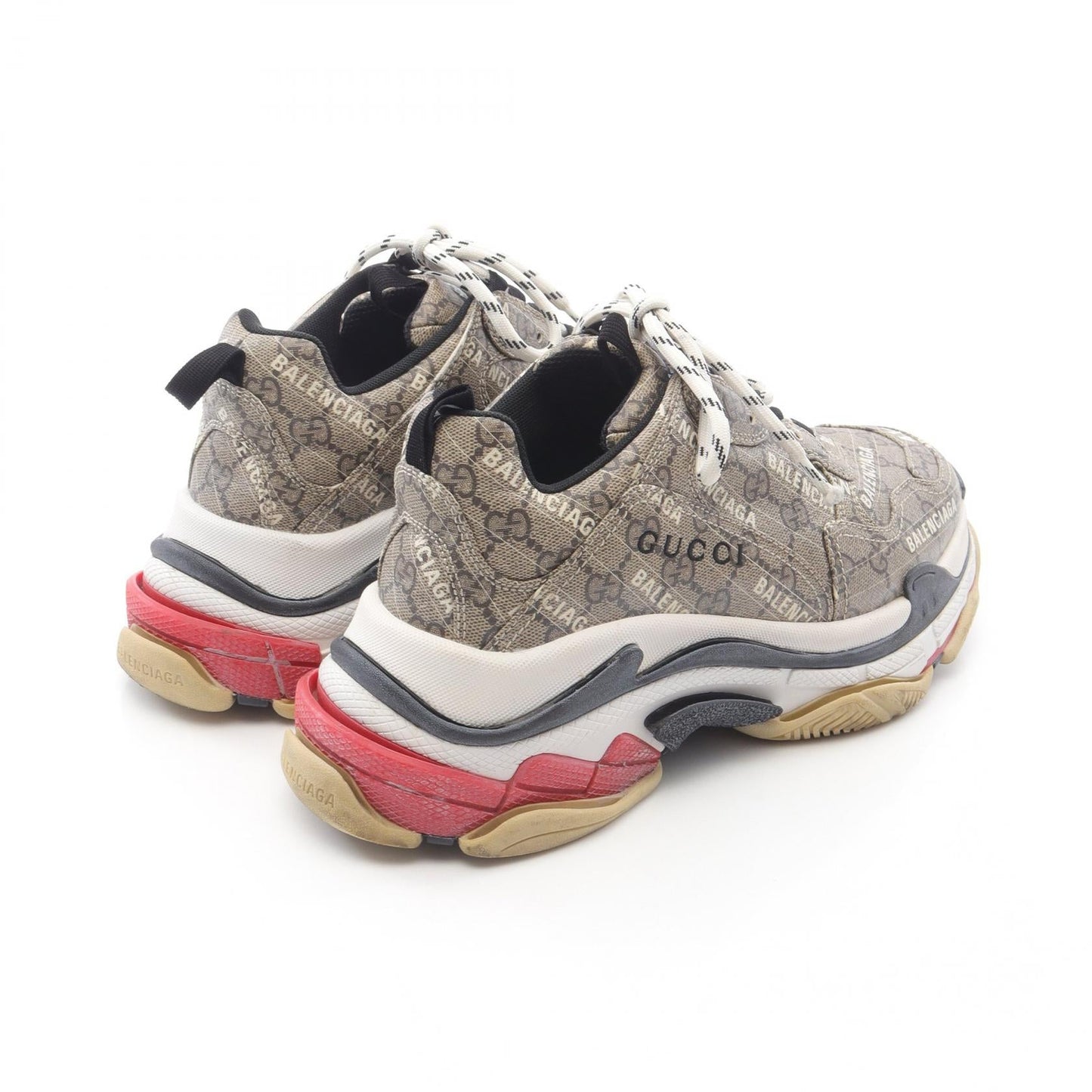 Gucci GUCCI × BALENCIAGA The Hacker Project GG Supreme Coated Canvas Sneakers