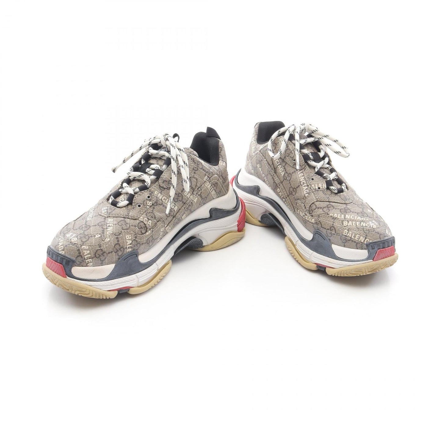 Gucci GUCCI × BALENCIAGA The Hacker Project GG Supreme Coated Canvas Sneakers