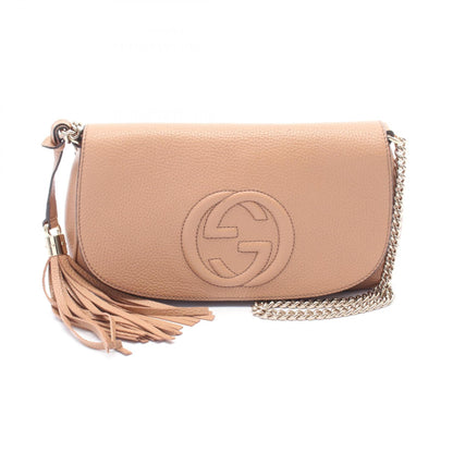 Gucci Soho Interlocking G Leather Shoulder Bag