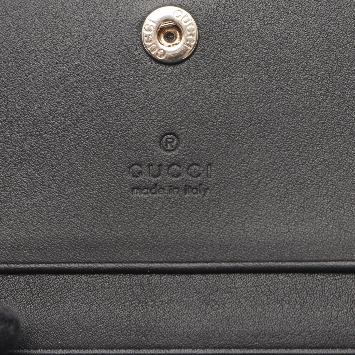 Gucci GG Emblem Leather PVC Wallet