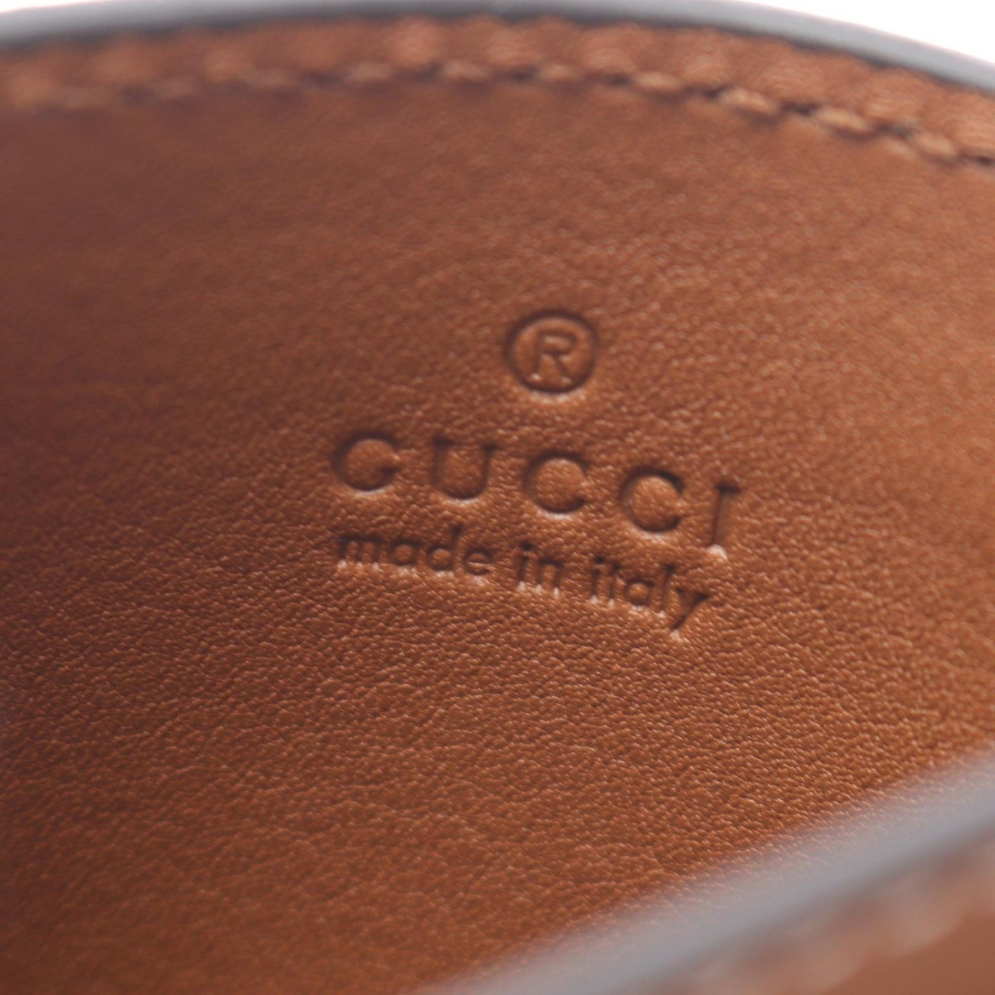 Gucci GG Emblem Leather Card Case