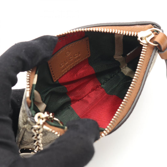 Gucci GG Emblem Leather Coin Case