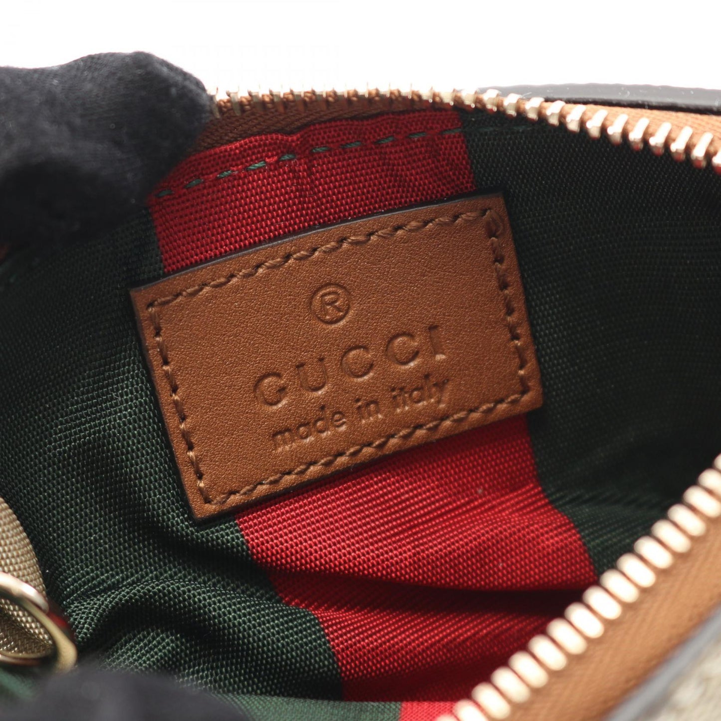 Gucci GG Emblem Leather Coin Case