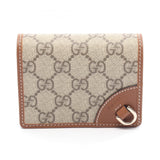 Gucci GG Emblem Leather PVC Wallet