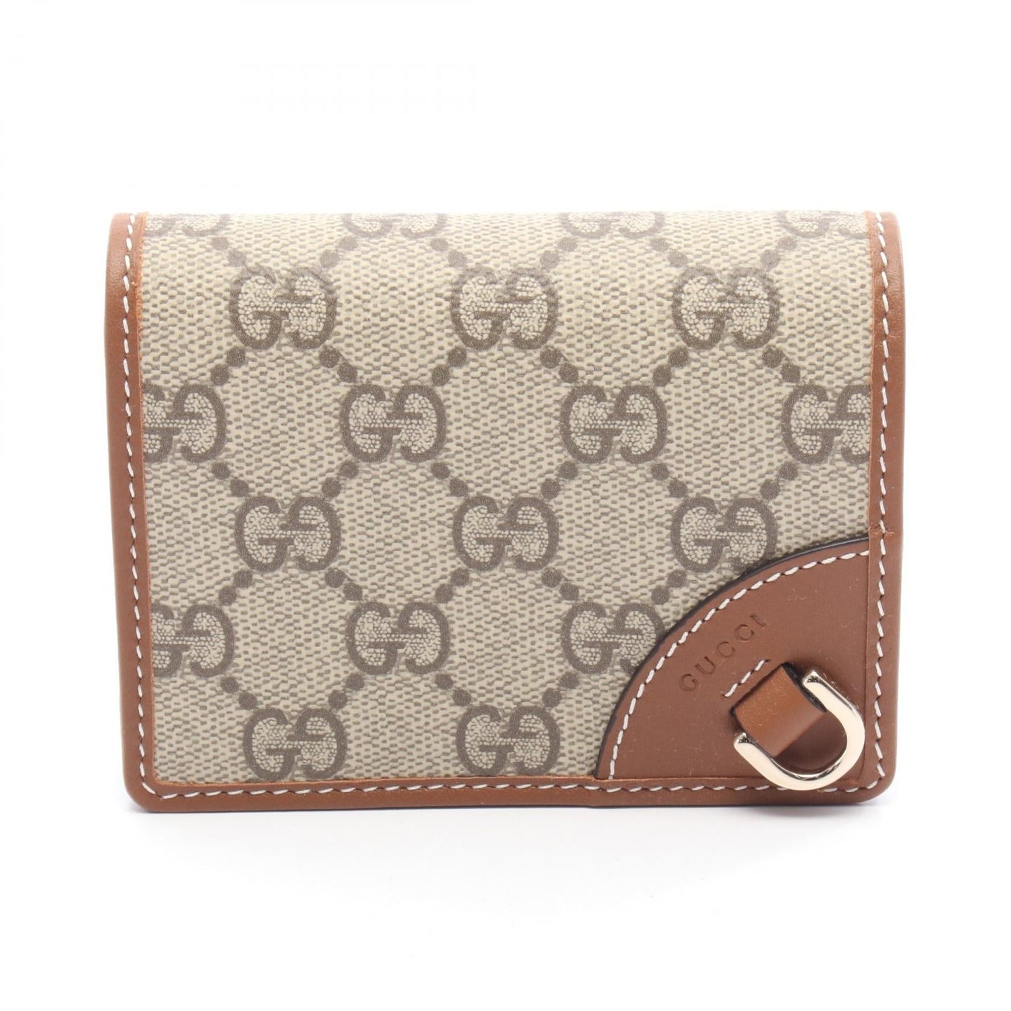 Gucci GG Emblem Small Wallet Leather PVC Wallet