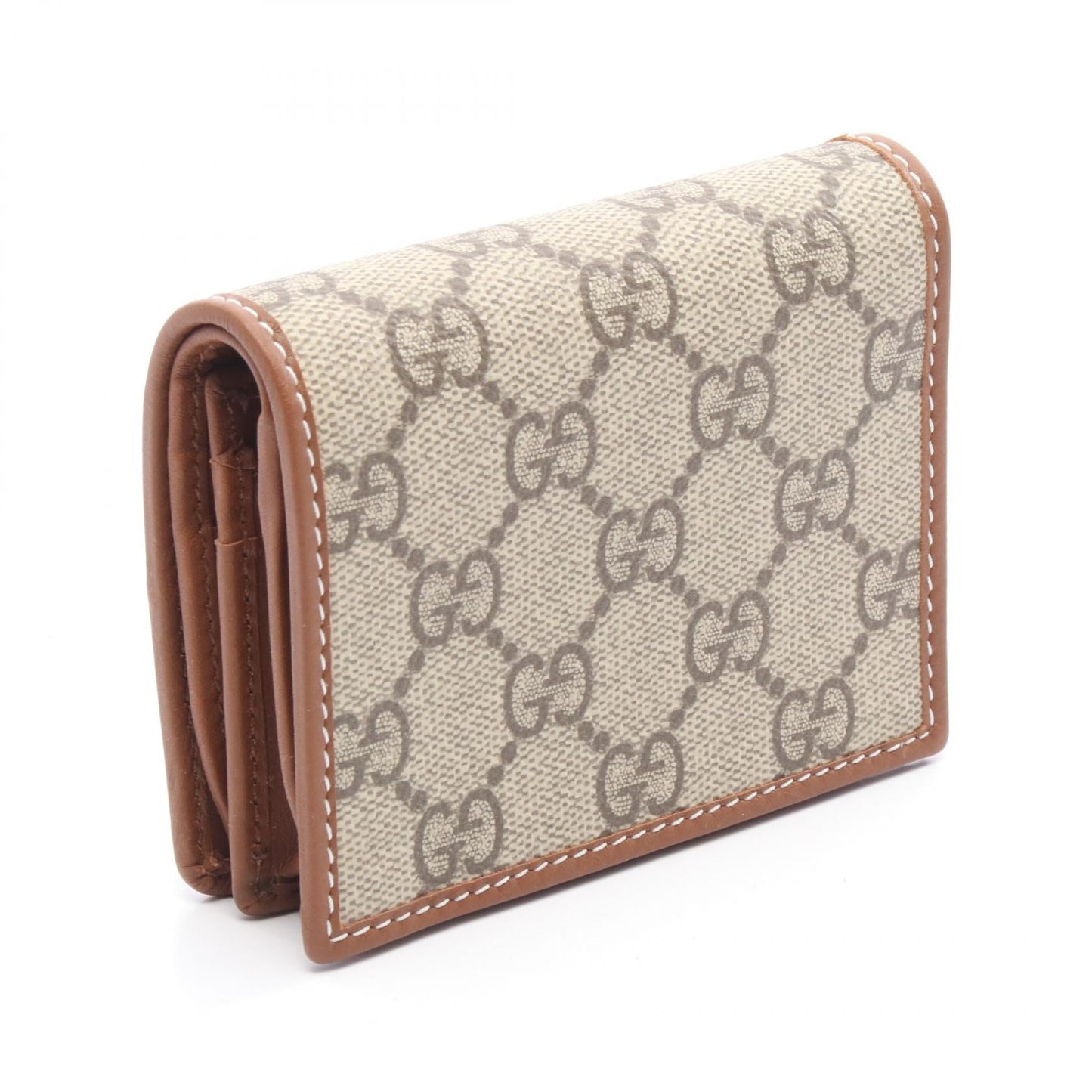 Gucci GG Emblem Leather PVC Wallet