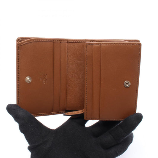 Gucci GG Emblem Small Wallet Leather PVC Wallet